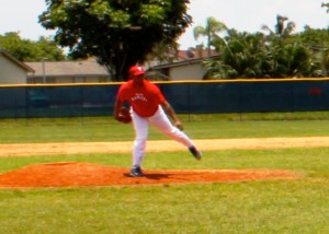 Jamie Soto pitching